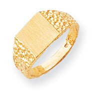 14k Yellow Gold Signet Ring