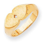 14k Yellow Gold Signet Ring