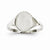 14k White Gold Signet Ring