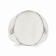 14k White Gold Signet Ring