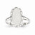 14k White Gold Signet Ring