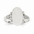 14k White Gold Signet Ring