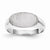 14k White Gold Signet Ring