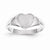 14k White Gold Signet Ring