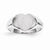 14k White Gold Signet Ring