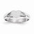 14k White Gold Signet Ring