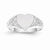 14k White Gold Signet Ring