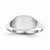 14k White Gold Signet Ring