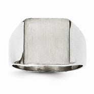 14k White Gold Signet Ring