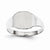 14k White Gold Signet Ring