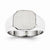 14k White Gold Signet Ring