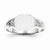 14k White Gold Signet Ring