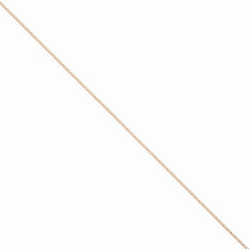 14K Rose Gold Box Link Chain