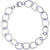 Rolo Charm Bracelet in Sterling Silver, 8 inch