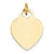 14k Gold Heart Disc Charm hide-image