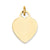 Heart Disc Charm in 14k Gold