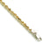 14K Yellow Gold and Sterling Silver Diamond-Cut Rope Bracelet