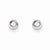 14k White Gold Polished 4mm Ball Post Earrings