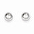 14k White Gold Polished 6mm Ball Post Earrings