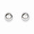 14k White Gold Polished 7mm Ball Post Earrings