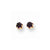 14k Yellow Gold 4mm Synthetic Amethyst (Feb) Screwback Earrings