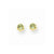 14k Yellow Gold 4mm Synthetic Peridot (Aug) Screwback Earrings