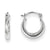 14k White Gold 1.70mm Hoop Earrings