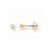 14k Yellow Gold 2.25mm CZ Baby Earrings