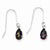 14k White Gold 8x5 Pear Mystic Fire Topaz Earrings