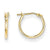 14k Yellow Gold 1mm Hoop Earrings