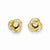 14k Yellow Gold 2.5mm CZ Post Earrings