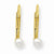 14k Yellow Gold 3mm Genuine Freshwater Culturedpearl (Jun) Leverback Earrings