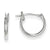 14k White Gold 1.25mm Hoop Earrings