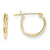 14k Yellow Gold 1.25mm Half Hoop Earrings