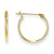 14k Yellow Gold 1.25mm Hoop Earrings