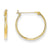 14k Yellow Gold 1.25mm Hoop Earrings