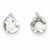 14k White Gold Freshwater Cultured Pearl Post Earrings