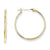 14k Yellow Gold 1.25mm Hoop Earrings