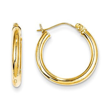 14k Yellow Gold 2mm Hoop Earrings