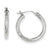 14k White Gold 2mm Hoop Earrings