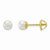 14k Yellow Gold Cultured Pearl Earrings