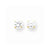 14k Yellow Gold 5.25mm CZ Post Earrings