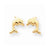 14k Yellow Gold Dolphin Earrings