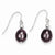 14k White Gold Black Cultured Pearl Drop Earrings