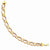 14K White and Yellow Gold Scallop Link Bracelet