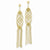 14k Yellow Gold Beaded Earrings