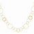 14K Yellow Gold Yellow Combo Circle Chain