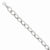 14K White Gold Diamond-Cut Oval Link Bracelet