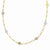 14K Tri-Color Gold Flat Disc Necklace