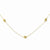 14K Yellow Gold Bead Necklace